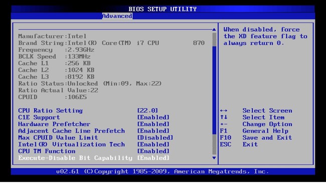 BIOS Legacy clásica