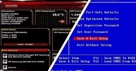 Comparativa BIOS y UEFI